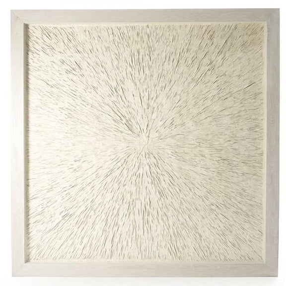 Wall Art Abstract Beige Polished Nickel Paper Linen Glass Velvet MDF Fram