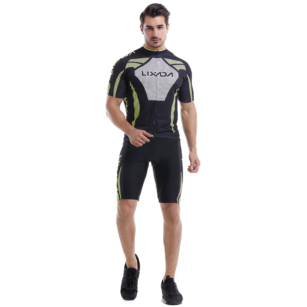 Details about   Men's Cycling Jersey and Bib Short Set Cycling Jersey Short Sleeve Clothing 