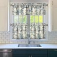 thumbnail image 3 of Retro Wildflower Curtains 24 Inch Short - 3 Panel Rustic Farmhouse Kitchen Set with Vintage Botanical Print, Boho Rod Pocket Design, 3 of 6