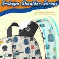 thumbnail image 5 of Police and Helicopter White Pattern 17" Waterproof Oxford School Backpacks for Teens, S-Shape Padded Straps, for School, Travel, Hiking, Camping, 5 of 5