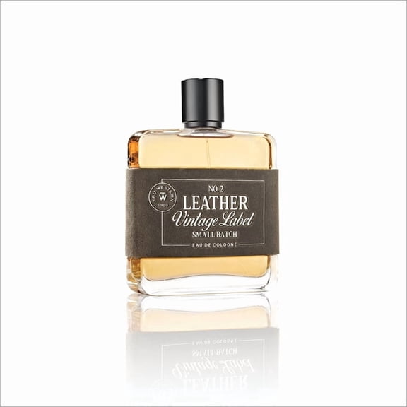 Leather Vintage Label No. 2 Small Batch Natural Western Scent Eau de Cologne Spray - 100ml