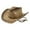 Coffee, variant on Straw Cowboy Hat For Women And Men With Shape It Brim Western Cowboy Hat Streetwear