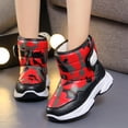 thumbnail image 2 of XXWXYD Toddler Boots Girl Boys Children's Casual Shoes Mesh Soft Sole Breathable Sports Short Boots for Fashion Classic Comfortable Shoe(9-9.5 Years,Red), 2 of 6