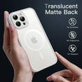 thumbnail image 4 of JETech Magnetic Case for iPhone 13 Pro Max 6.7-Inch, Compatible with MagSafe, Translucent Matte Back Camera Lens Full Protection Slim Shockproof Phone Cover (Gray), 4 of 6