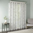 thumbnail image 3 of Madison Park Leilani Palm Leaf Burnout Window Sheer in White, 3 of 5