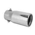 thumbnail image 2 of Silver Exhaust Muffler Tip Stainless Steel Tailpipe 62mm/2.44in Inlet 76mm/2.99in Outlet Universal for Car Truck, 2 of 5