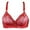 Red, variant on QLEICOM Everyday Bras for Women, Women's Comfort Lift Wirefree Bra Solid Color Comfortable Hollow Out Perspective Bra Underwear No Rims Bras No Underwire Green Cup 40/90BC