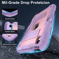 thumbnail image 7 of Dteck Case for iPad Mini 7 (A17 Pro) 2024 / Mini 6 2021 8.3 inch,Heavy Duty Kickstand Case with Shoulder Strap Shockproof Rugged Cover Built-in Pencil Holder for Pad Mini 7th/6th Gen 8.3",Purple+Pink, 7 of 7
