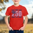 thumbnail image 2 of Zhuashum T-shirts pour Garçon Blouse à Col Rond Graphique Patriotique à Manches Courtes pour Enfants T-Shirt Imprimé Dessin Animé du 4 Juillet Mignon pour Enfant Rouge 5-6 Ans, 2 of 4