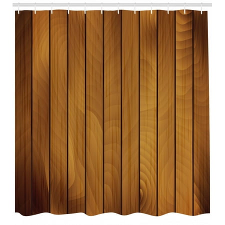 Brown Shower Curtain Wooden Plank Texture Tree Timber Floor