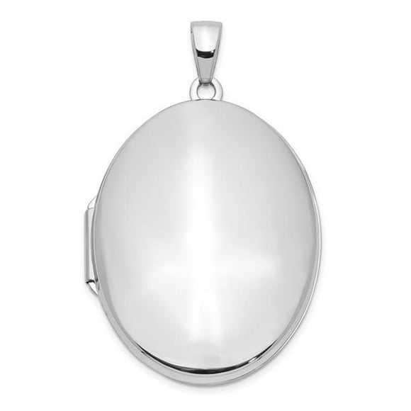 Quality Gold XL773 33 mm 14K White Gold Oval Locket Pendant