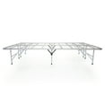 thumbnail image 2 of Purple Bed Frame Foundation, Heavy Duty Construction, Metal, Noise Free, Strong Structure, Easy Assembly (Twin) - Silver, 2 of 2