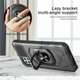 thumbnail image 4 of Compatible for Celero 5G+ PLUS 2023 Robotic Kickstand Phone Case Cover + Tempered Glass - Black, 4 of 5