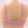 thumbnail image 3 of Women's Maternity Nursing Bra Wirefree Seamless Breastfeeding Bra with One Hand Clip Full Coverage Pregnancy Bralette Pink XL, 3 of 6
