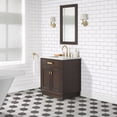 thumbnail image 3 of Water Creation Chestnut 30" Wood Single Bathroom Vanity in Brown & Gold, 3 of 9