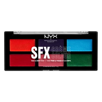 NYX Professional Makeup SFX Metal Paint Palette, Halloween Face and Body Paint, 1 Ct.