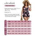 thumbnail image 5 of a.Jesdani Women Plus Size Tankinis Swimsuits Flowy Swimwear with Boyshorts Two Piece Bathing Suits for women Orange Floral 3XL, 5 of 12