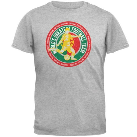 World Cup Portugal Soccer World's Best Football Team Mens T Shirt Heather (Best Soccer Uniforms In The World)