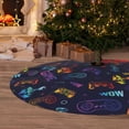 thumbnail image 6 of Lsque Games Print Christmas Tree Skirt, Tree Skirt with Ties or Velcro, Perfect for Holiday Decorations, Halloween, and New Year-48", 6 of 7