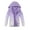 Purple, variant on Girls Windbreaker Kids Waterproof Rain Jackets Lightweight Raincoats Fleec𝖾 & Knitted Lining Hooded Windbreaker for Boys Girls