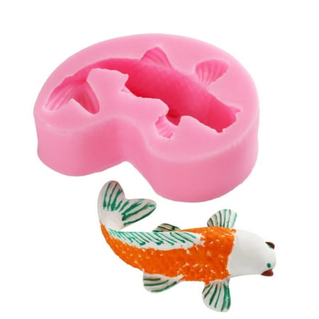 

Christmas 1PC Cyprinoid Fish Silicone Mould Fondant Cake Chocolate Cookie Decorating Mould Cake Tools