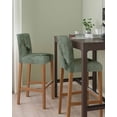 thumbnail image 2 of Sage Green Marble Bar Stool Covers Set of 4, Modern Abstract Art Ink Painting Stretch Washable Bar Chair Covers with Backs, Removable Pub Counter Height Chair Cover for Kitchen Dining Room Cafe, 2 of 7