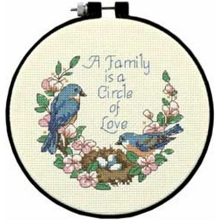 Dimensions Learn A Craft Family Love Counted Cross Stitch Kit 6