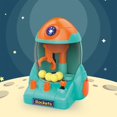 thumbnail image 1 of HLONK Summer Savings Clearance! Portable Mini Space Rocket Claw Machine for Children  Colorful Tabletop Game Machine for Kids Interactive Play  Novelty Control The Levers Mini Arcade Game, 1 of 7