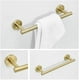 thumbnail image 4 of Toallero de baño/soporte para papel higiénico/gancho, oro cepillado, 3 piezas, accesorios de baño de acero inoxidable, 4 of 5