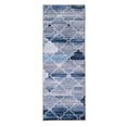 thumbnail image 3 of Modern Area Rug, Geometric Pattern Print Velvet Plush Carpet Distressed Accent Rug, 3 of 6