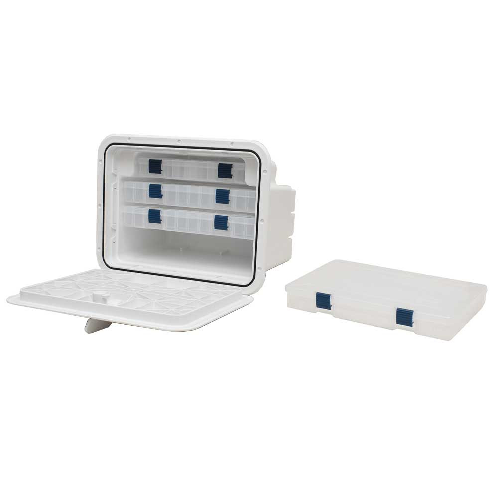 Innovative Boat Tackle Box 530-205 | 13 x 17 Inch Polar White