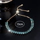 thumbnail image 3 of Pulsera de piedra de circón azul para mujer, joyería de boda ajustable de Color dorado bonito para mujer, 3 of 5