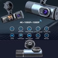 thumbnail image 4 of Dash Cam, 3 Lens Front and Rear Dash Cam Type C 4K HD with APP for Car, 4 of 7