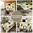 thumbnail image 6 of Yellow Black Geometric Tapestry for Bedroom Wall Hanging Tapestry, Modern Simple Abstract Art Ceiling Backdrop Tapestries Poster Blanket Wall Decor for Teens Room Living Room Dorm 59" x 79", 6 of 8