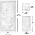 thumbnail image 3 of GZHJMY 3D Beautiful White Marble Print Soft Luxury Decorative Set of 3 Towels, 1 Bath Towel+1 Hand Towel+1 Washcloth, Multipurpose for Bathroom, Hotel, Gym, Spa and Beach, 3 of 5
