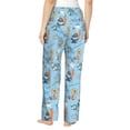 thumbnail image 2 of Bingfone Pajamas for Women,Cute Animals Surfers Pajama Pants with Pockets-Medium, 2 of 7
