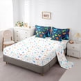 thumbnail image 5 of jejeloiu Colorful Dinosaur Dino 7-Piece Twin Bedding Sets,Cartoon Animal Bedding Comforter Set,Abstract Green Cactus Sheet Sets For Boys,Ultra Soft Home Decor Reversible, 5 of 8