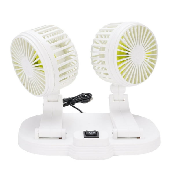 Ventilador De Enfriamiento De Automóvil USB Portátil 2 Velocidades Viento Tranquilo 360 Grados Ventilador De Escritorio Rotativo Para SUV RV