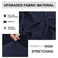 thumbnail image 4 of PiccoCasa Stretch Spandex Sofa Slipcover with Cushion Cover, Small Dark Blue, 4 of 7