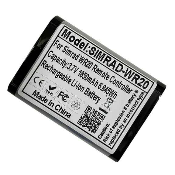 Fit for Simrad WR20 Remote Controller Rechargeable Lithium Polymer Li-Po Battery 1850mAh