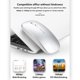 thumbnail image 5 of Cateissary Ratón inalámbrico de 2,4 Ghz, apagado automático, recargable, 800 DPI, ratón ergonómico, accesorio para PC de escritorio, Juegos de teclado y mouse para computadora No.06, 5 of 6