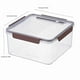 thumbnail image 2 of Recipiente transparente para alimentos frescos con tapa hermética para preparar comidas y guardar sobras, ideal para refrigerador y microondas, organizador de cocina sin BPA Aestivo | Blanco, 2 of 6