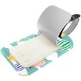 thumbnail image 2 of Square 2Pack PU Leather Hot Air Balloon Cruise Luggage Tag with Privacy Cover and Name ID Tag for Travel Handbags Backpacks Luggage Tags, 2 of 6
