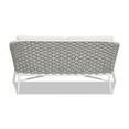 thumbnail image 4 of Rowan 63.5" Rope Barrel Back Patio Conversation Loveseat Sofa Optic White, 4 of 8