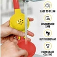 thumbnail image 2 of Zulay Kitchen 2-in-1 Manual Lemon Squeezer Manual Juicer Citrus Press - Red/Yellow, 2 of 8