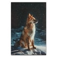 thumbnail image 3 of Hudo Dog Christmas Canvas Wall Art, Icelandic Sheepdog Dog Wall Art Prints Dogs Hanging Wall Pictures Decoration for Holiday Living Room Bedroom Bathroom, 3 of 5