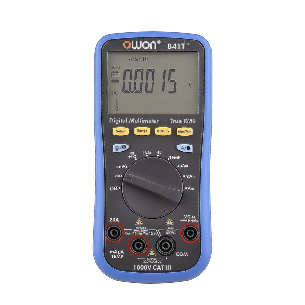 Medidor Digital Bt Owon B41t + con registro fuera de línea 00 recuentos valores eficaces verdaderos rango automático Er con pantalla LCD trasera Ac Volta Curr