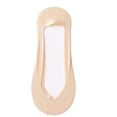 thumbnail image 2 of Qwertyu No Show Socks Womens, Invisible Non Slip Low Cut Ice Silk Socks, 5 Pairs Thin Silky Dress Footies, Silk Socks for Flats Loafers Sneakers Complexion One Size, 2 of 6