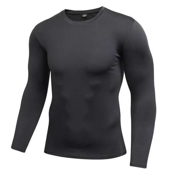 fitup9761 Men's Compression Shirt Baselayer Long Sleeve Tops Skin