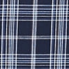 Navy Blue Plaid With Rainbow Line